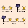 Beleuchtetes Juteseil mit eingearbeiteter Solar Lichterkette