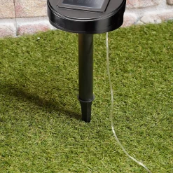 Beleuchtetes Juteseil mit eingearbeiteter Solar Lichterkette