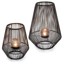 Dekorative Solar Windlichter Ilona im 2er-Set