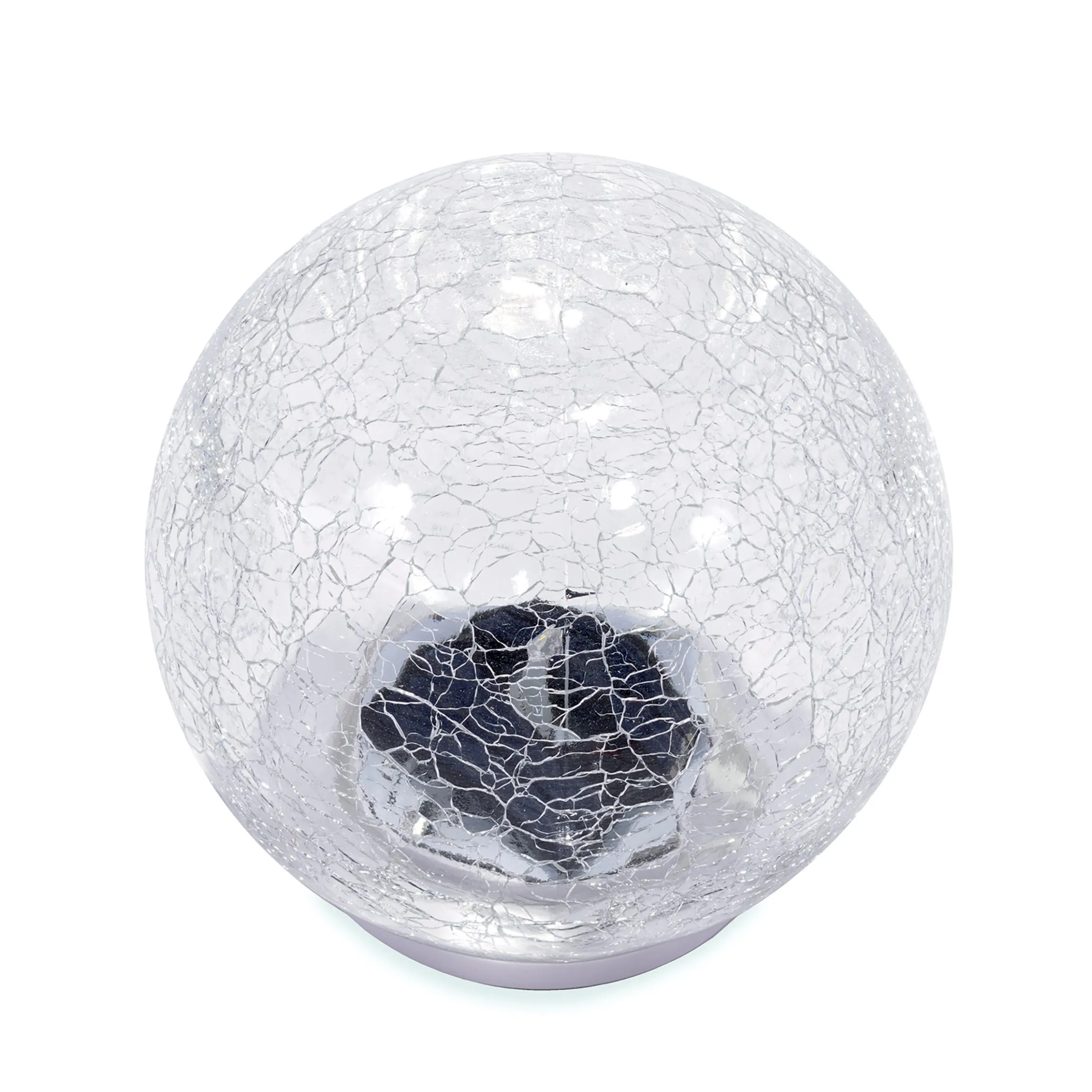 Einzelne Leuchtkugel Crackle Ball 12 cm, inkl. Akku