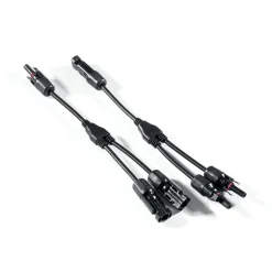 2-fach-Verteilerset mit Kabel und MC4 kompatiblen Steckverbindungen