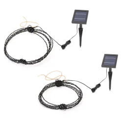 Hängende Solar-Dekokugeln 2er Set