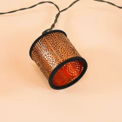 Laternen-Lichterkette Marokko - kupfer / gold, solarbetrieben