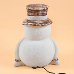 Lächelnder Solar Schneemann Fred
