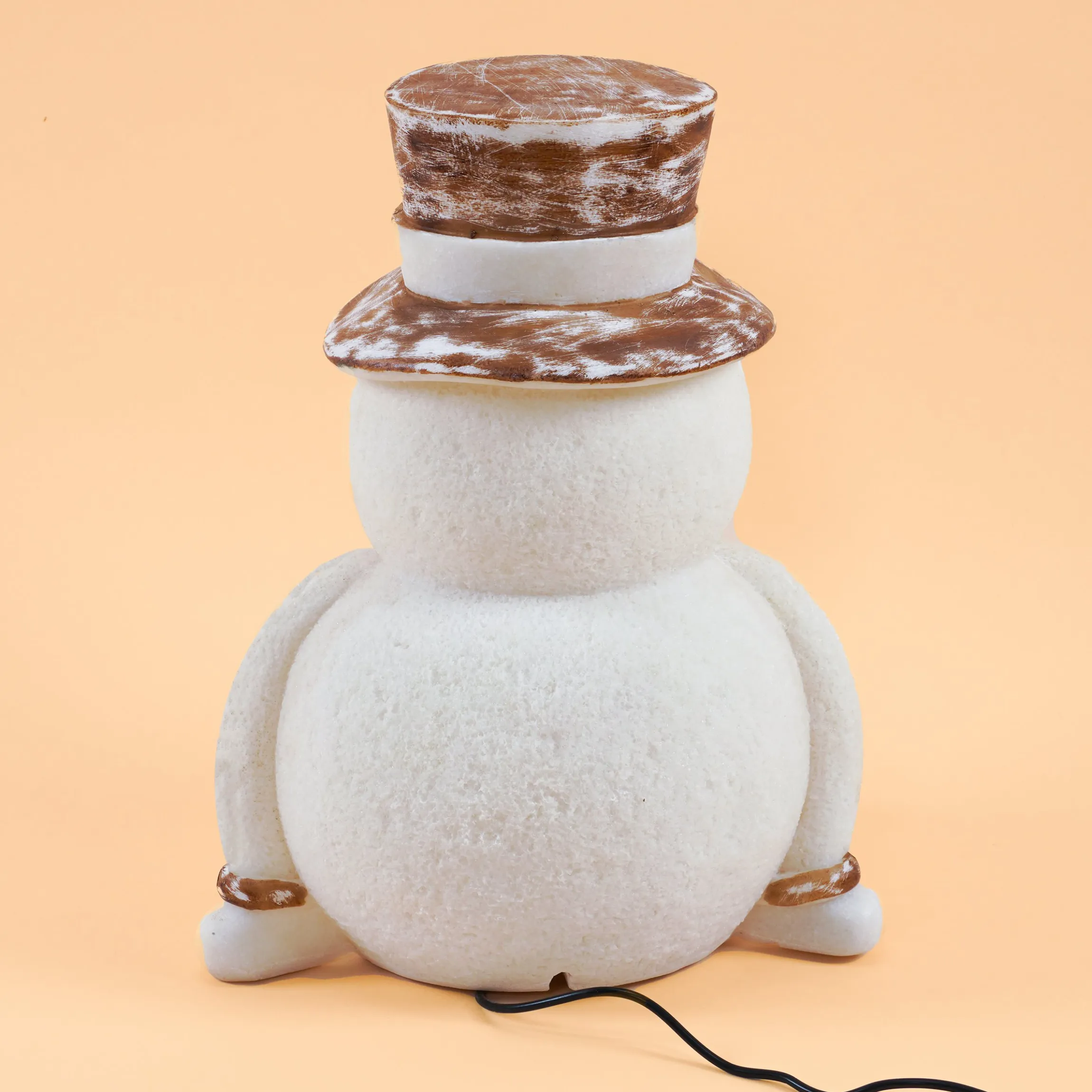 Lächelnder Solar Schneemann Fred