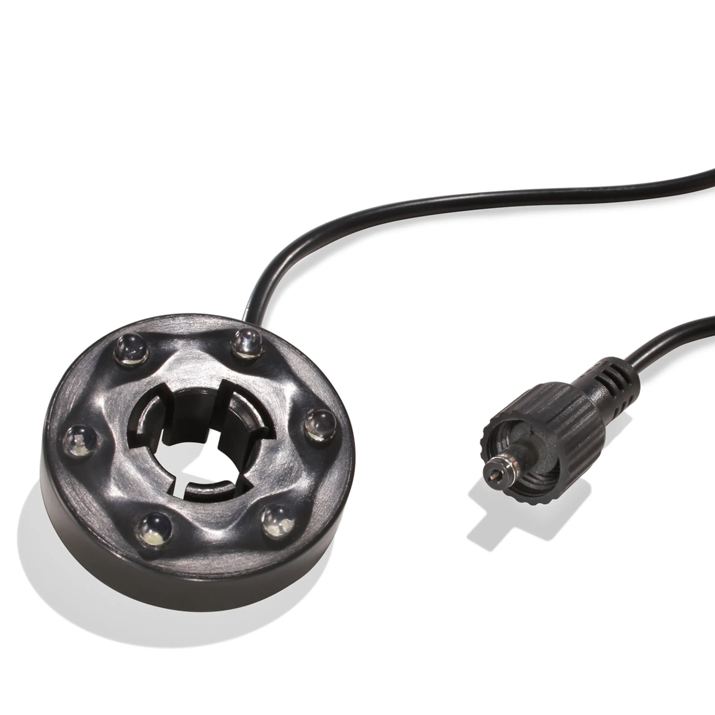 LED Lichtring 12 - 24 VDC mit 6 LEDs, kaltweiß