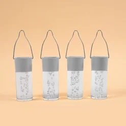 Moderne Hängeleuchten Smart Sticks im 4er Set bernsteinfarben