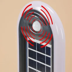 Moderne Sensor-Wegeleuchte mit beiseitigem Solarmodul