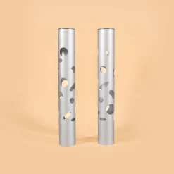 Moderne Solarleuchte FantasyLight im 2er-Set aus Aluminium