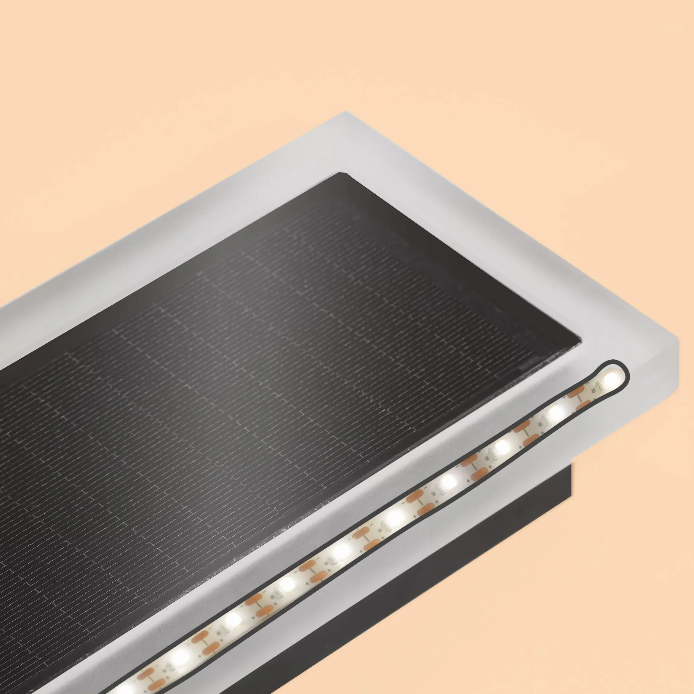 Moderne Solar-Wandleuchte Smartlight 100 cm