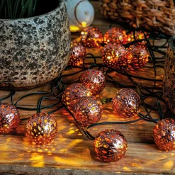 Orientalische Solar Lichterkette mit 20 warmweißen LEDs