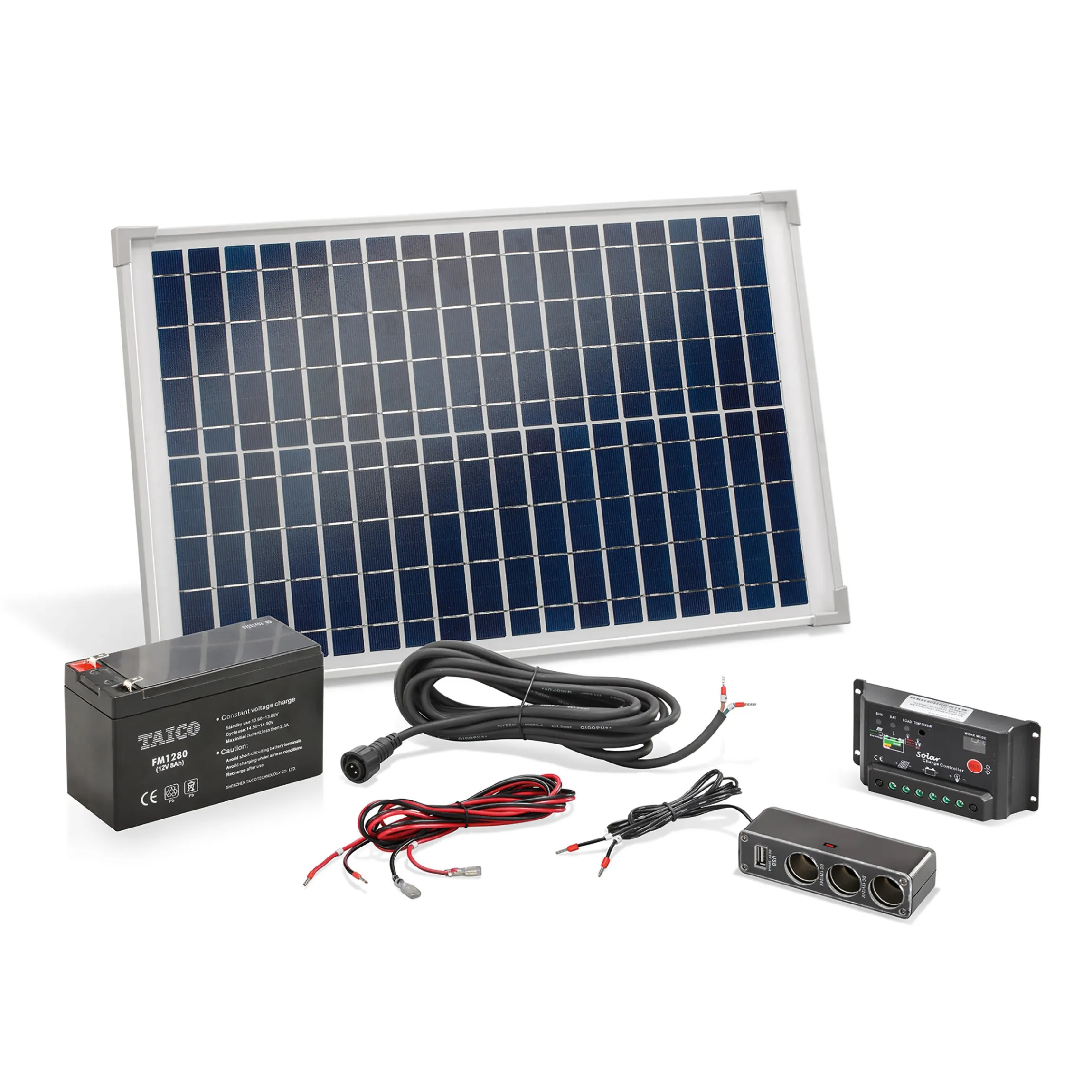 PV-Solar Inselanlage 20 Wp mit 12 V/ 8Ah Akkuspeicher