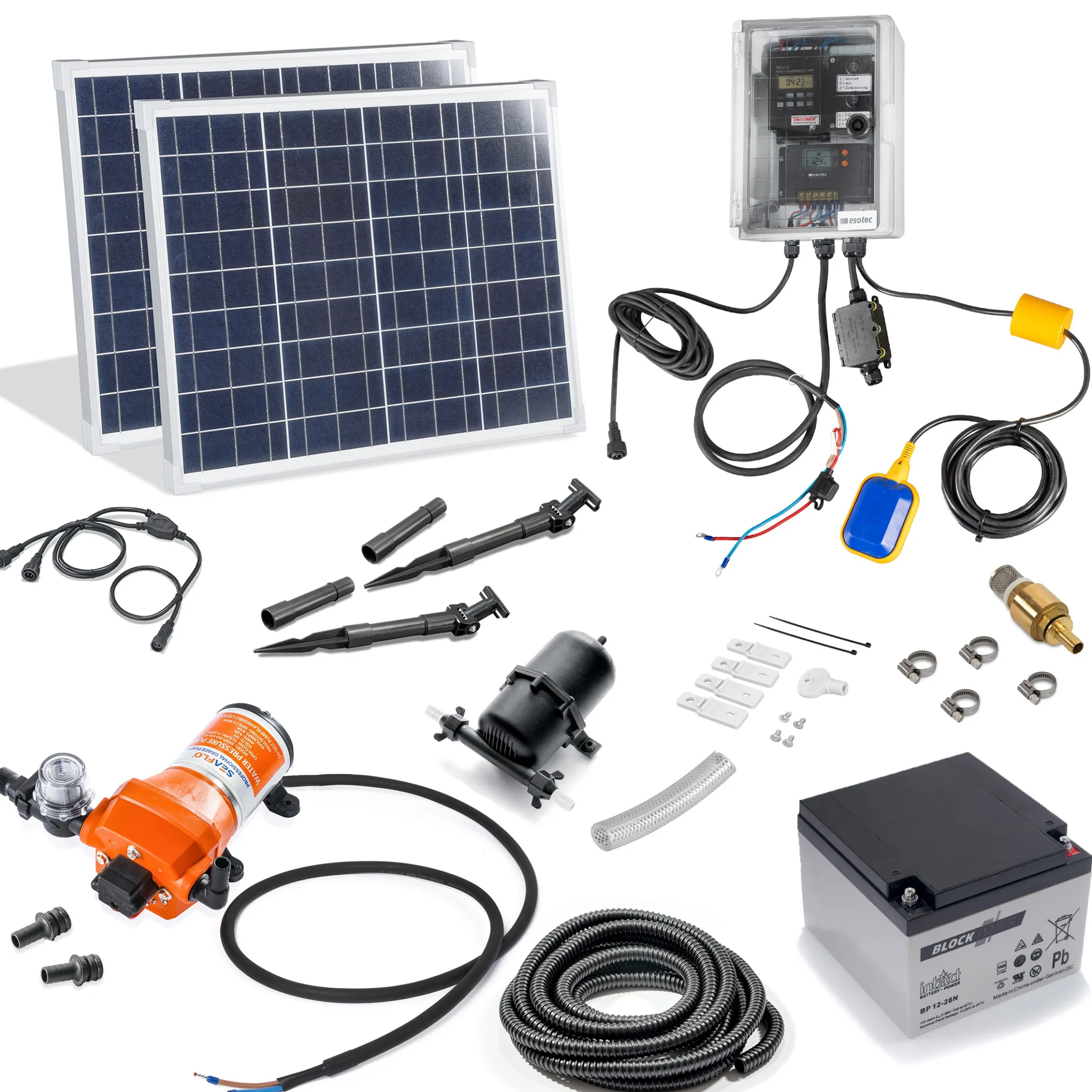 Solar Bewässerungsset mit Druckpumpe