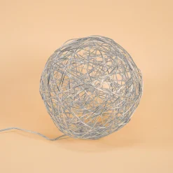 Solar Deko-Drahtkugel ⌀ 25 cm mit 50 bernsteinfarben LEDs