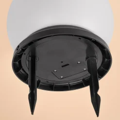 Solar Deko-Leuchtkugel 20 cm mit bernsteinfarbenem LED Licht