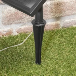 Solar Deko-Lichterkette mit 30 Eiskristallen, warmweiß
