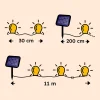 Solar Deko-Lichterkette mit 30 Pusteblumen