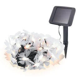 Solar Deko-Lichterkette mit Schmetterlingen