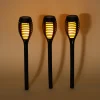 Solar Gartenfackel Lorenzo im 3er-Set