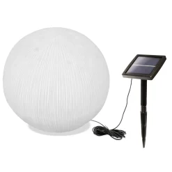 Solar Gartenkugel ⌀ 26 cm in besonderer Sandsteinoptik