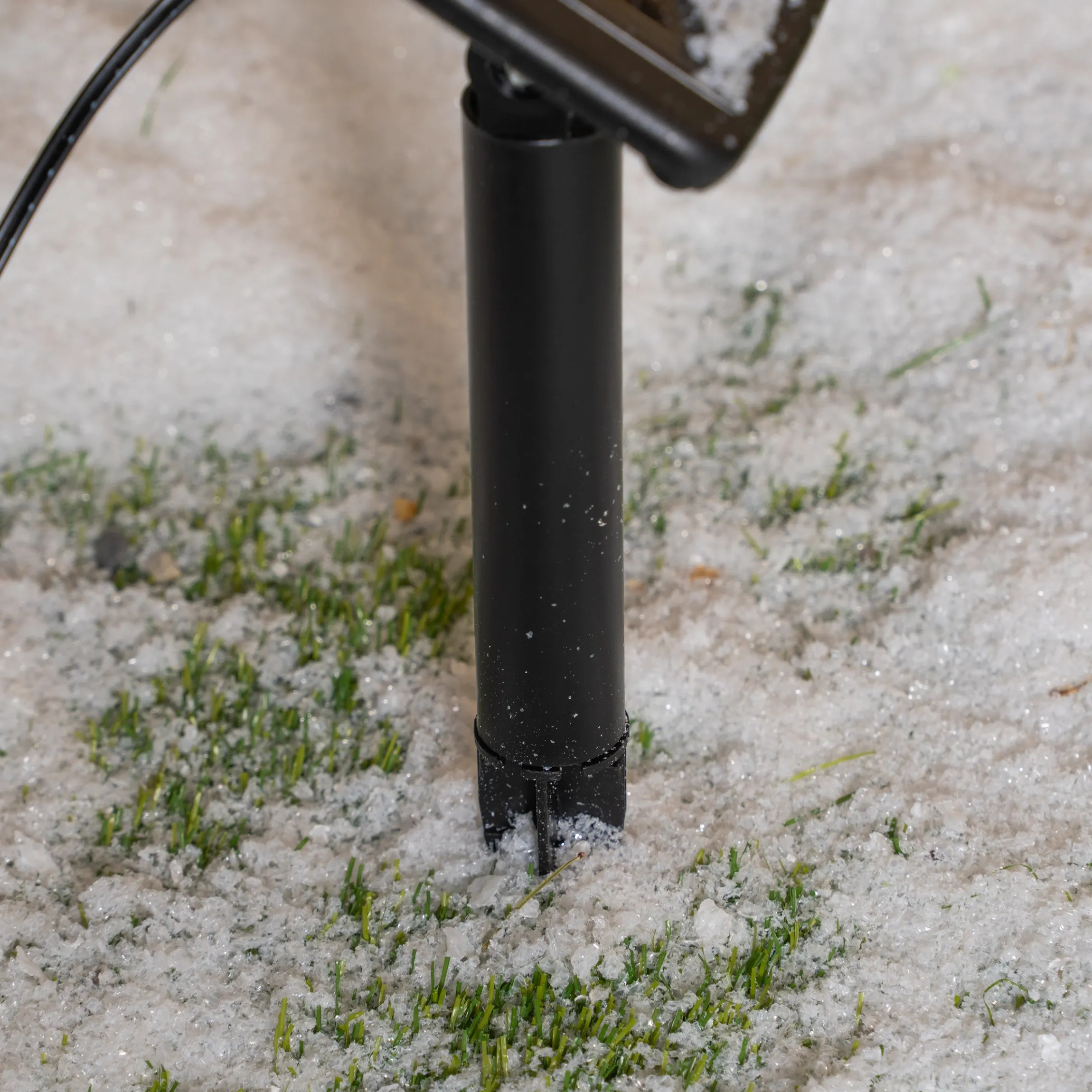 Solar Gartenstecker Schneemann mit 60 warmweißen LEDs