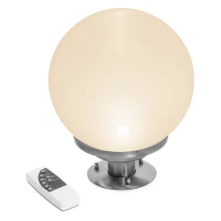 Solarkugel ⌀ 30 cm mit Edelstahl-Standfuß und Fernbedienung