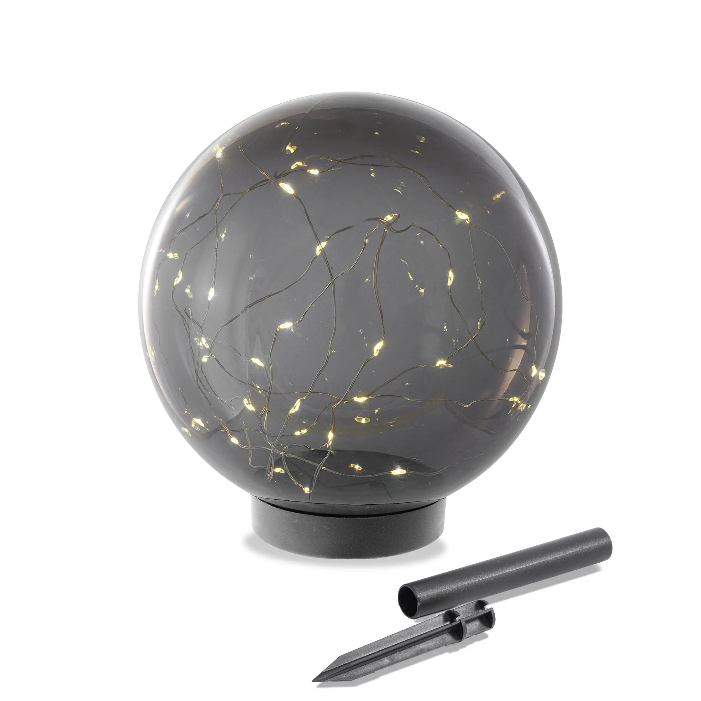 Solarkugel Kyran ⌀ 20 cm mit 30 LEDs