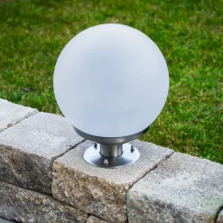 Solarkugel Liana ⌀ 25 cm mit Edelstahlfuß und Fernbedienung
