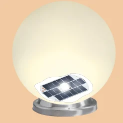 Solarkugel Liana ⌀ 25 cm mit Edelstahlsockel und Fernbedienung