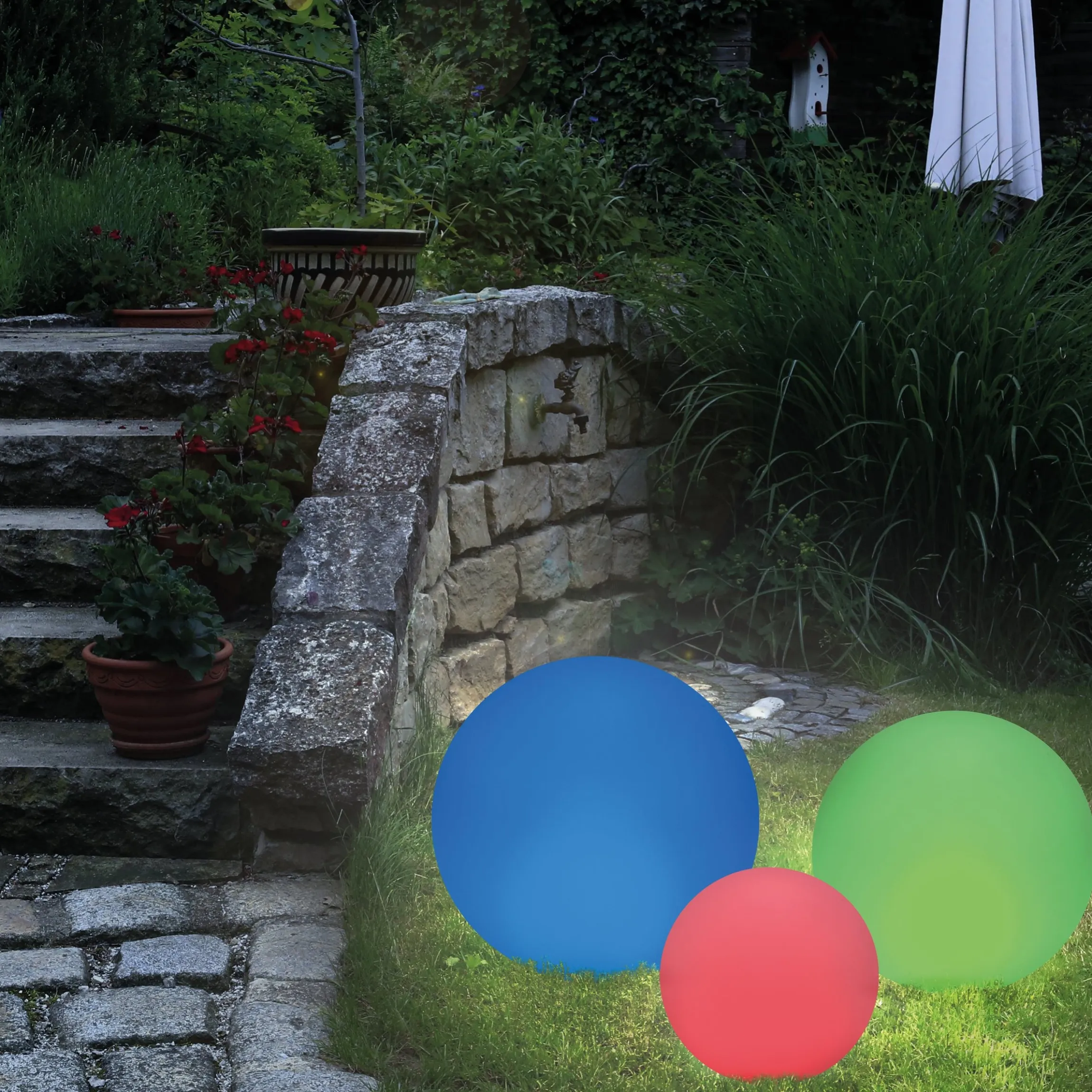 Solarkugeln Siena im 3er-Set - ⌀ 20, 30 und 40 cm