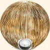 Solarkugel Ribbed-Ball ⌀ 26 cm in Sandsteinoptik