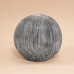Solarkugel Ribbed-Ball ⌀ 26 cm in Sandsteinoptik