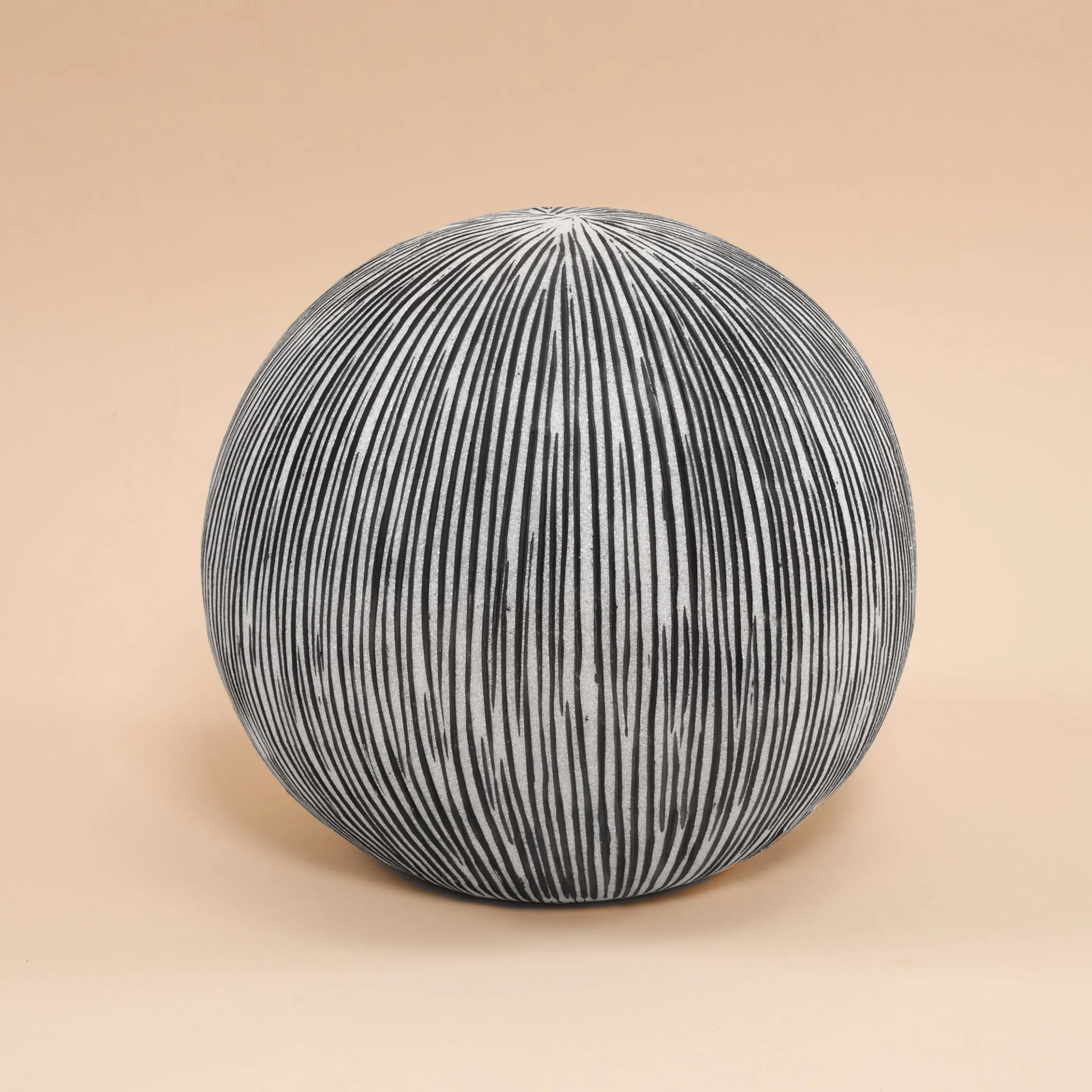 Solarkugel Ribbed-Ball ⌀ 26 cm in Sandsteinoptik