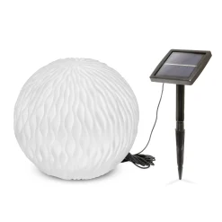 Solarkugel Wave-Ball ⌀ 25 cm in Sandsteinoptik