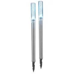 Solar LED Steckleuchtenset Twins 2er Set hellweiß
