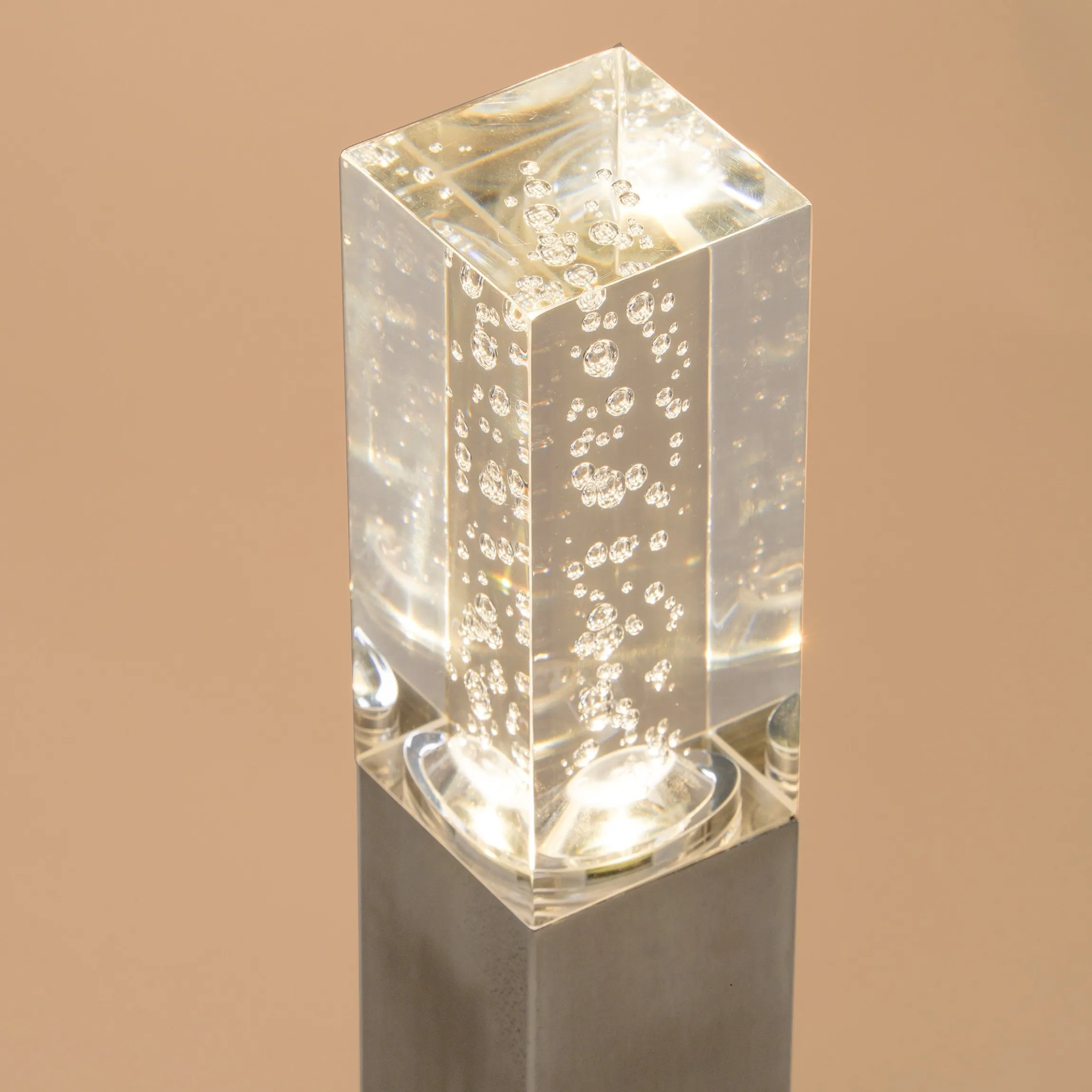 Solarleuchte Bubble Tower im 3er-Set aus Edelstahl