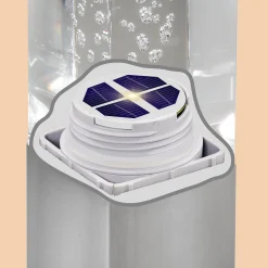 Solarleuchte Bubble Tower im 3er-Set aus Edelstahl