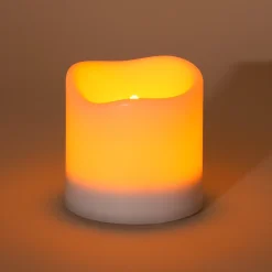 Solar Leuchtkerze Romantica mit Flackereffekt 10,5 x 10 cm