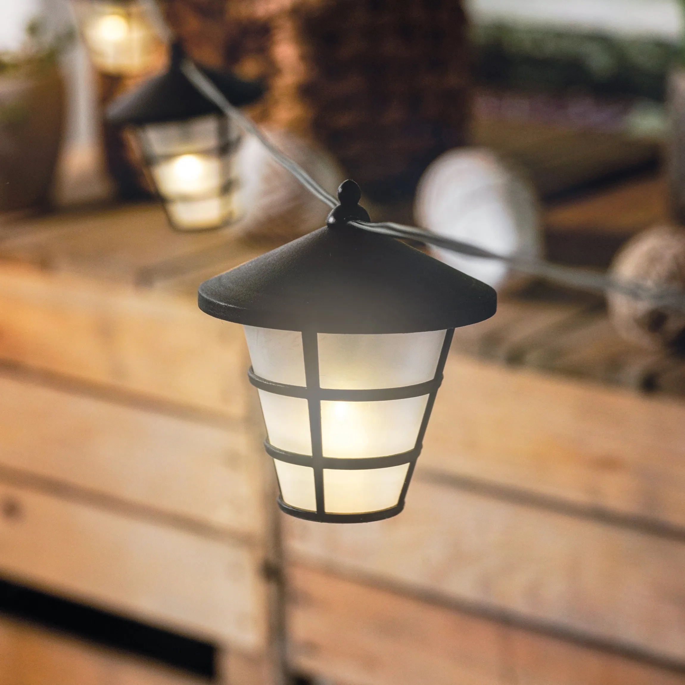 Solar Lichterkette Asia Style mit 10 Laternen