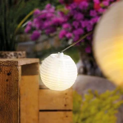 Solar Lichterkette mit 20 Lampions
