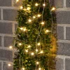 Solar Lichterkette mit 200 warmweißen LEDs und transparenten Kabel