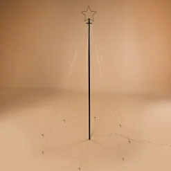Solar Lichterketten Weihnachtsbaum XXL, Höhe 2 m mit 200 LEDs
