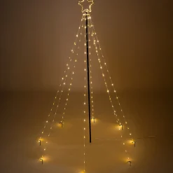 Solar Lichterketten Weihnachtsbaum XXL, Höhe 2 m mit 200 LEDs