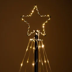 Solar Lichterketten Weihnachtsbaum XXL, Höhe 2 m mit 200 LEDs