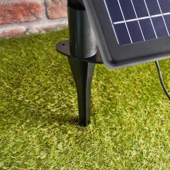 Solar Lichternetz mit 144 bernsteinfarbenen LEDs
