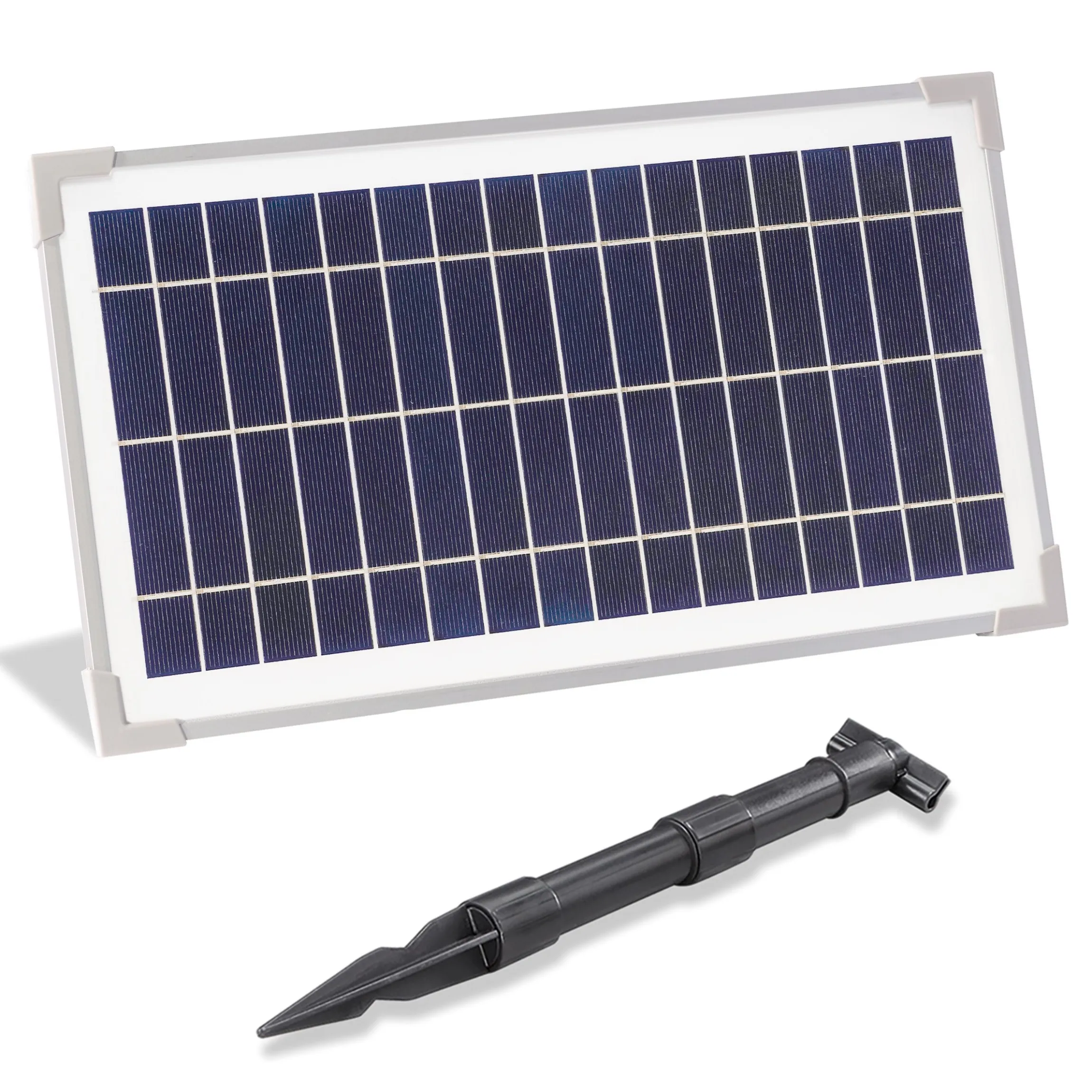 Solarmodul 8 Wp / 8 V mit Stecker 2-polig rund