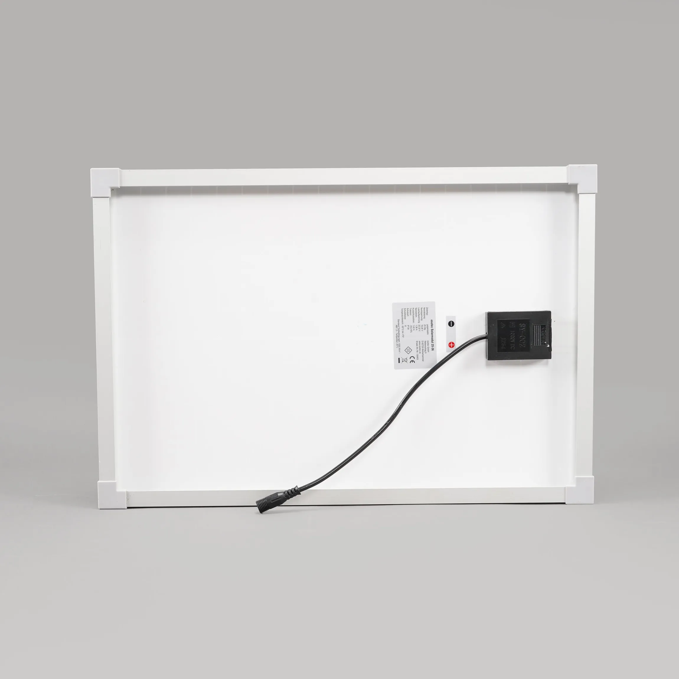 Solarmodul 25 Wp / 12 V mit Stecker 2-polig klein