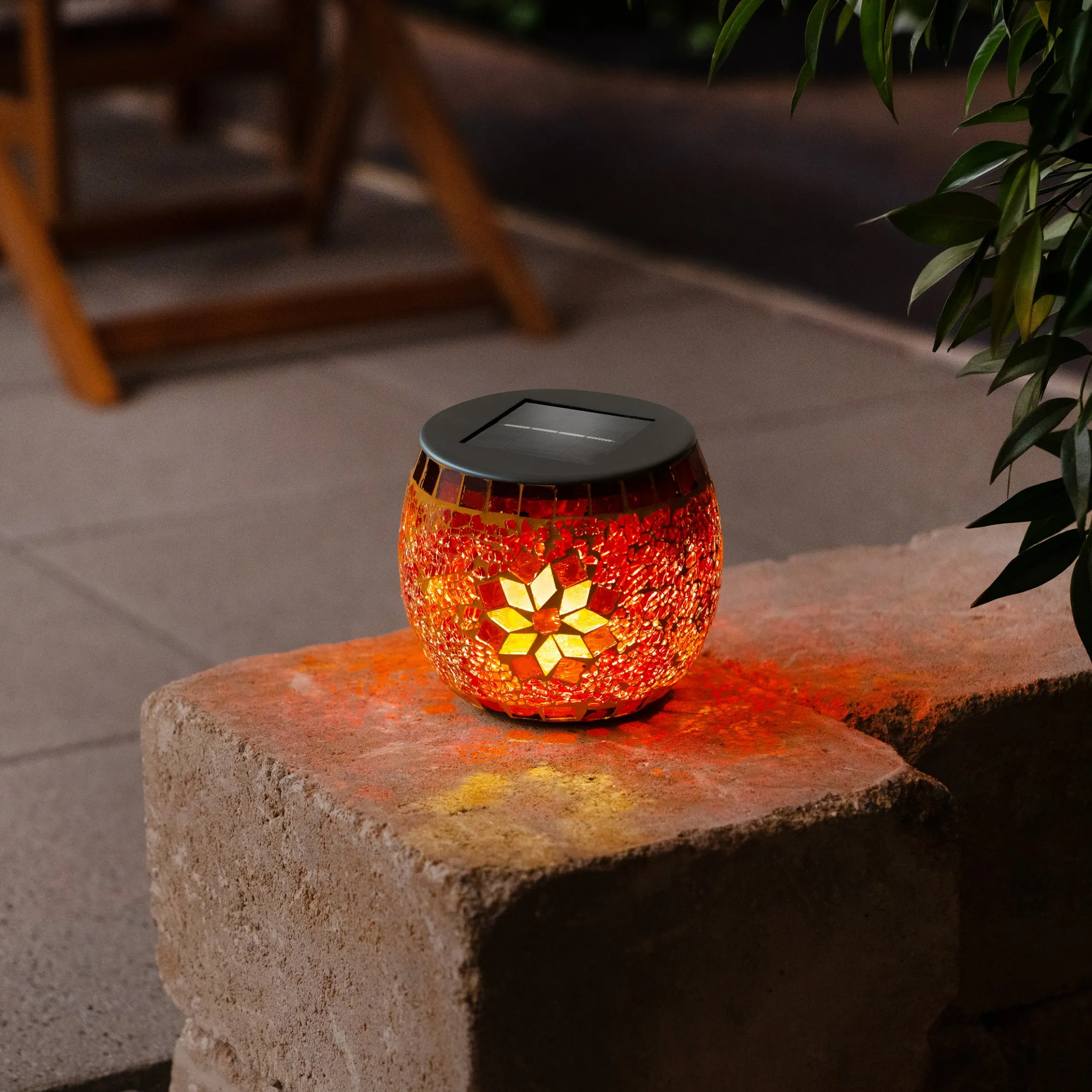 Solar Mosaik-Tischleuchte Brilliant ⌀ 13 cm