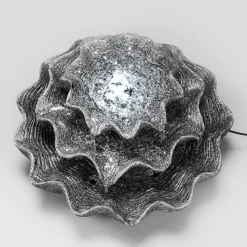 Solar Muschelbrunnen mit LED-Beleuchtung
