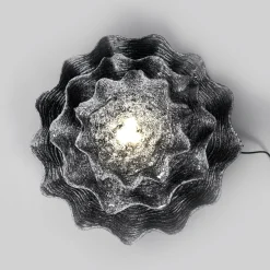 Solar Muschelbrunnen mit LED-Beleuchtung